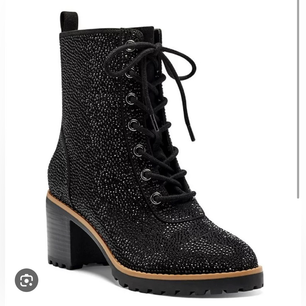 Samira 2 Womens Rhinestone Almond Toe Boots